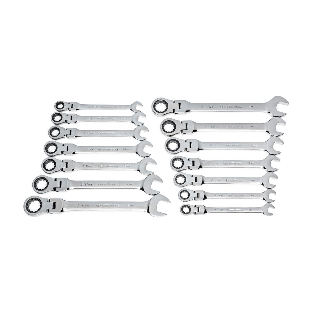 13 Piece GearBox SAE Double Box Ratcheting Wrench Set