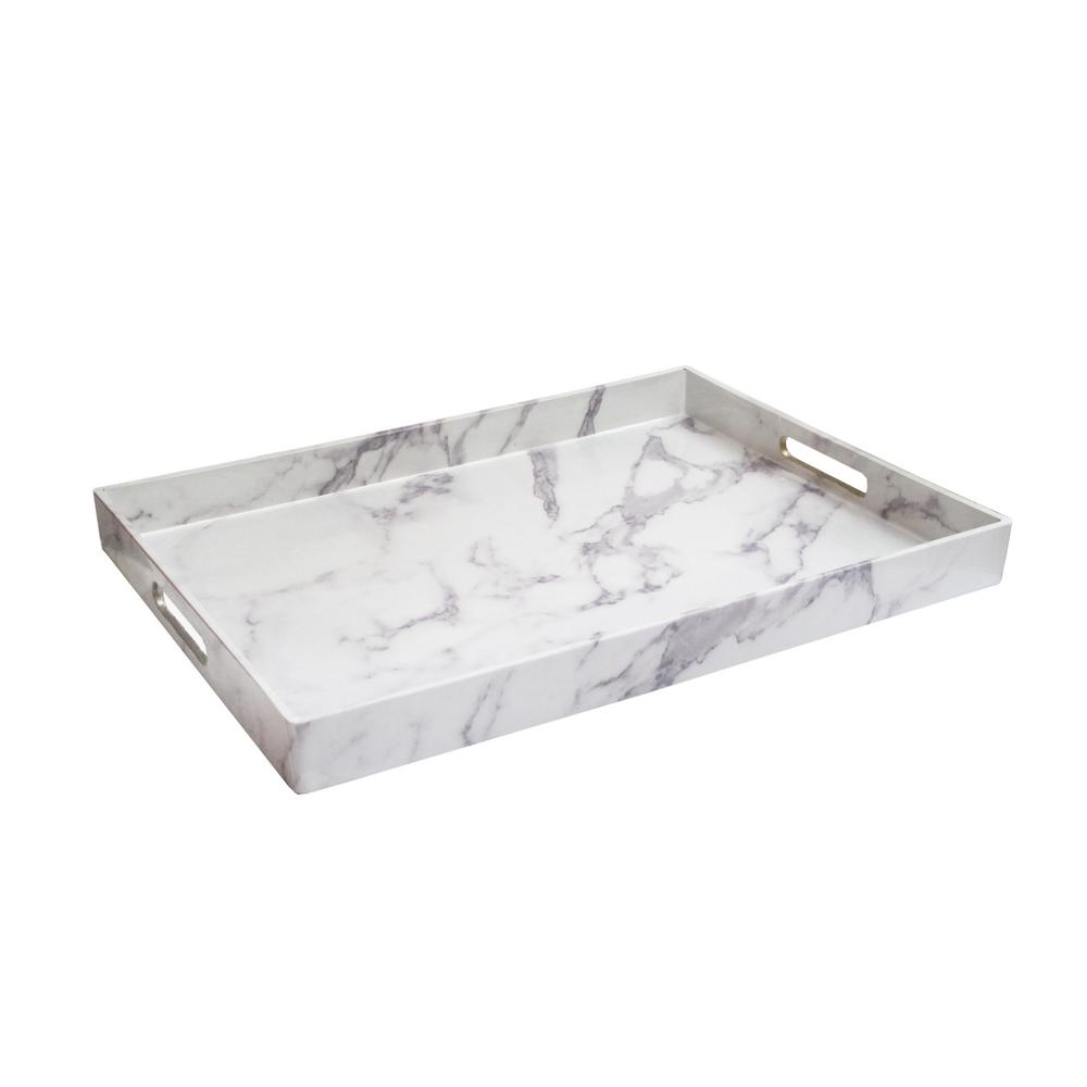 gray serving tray