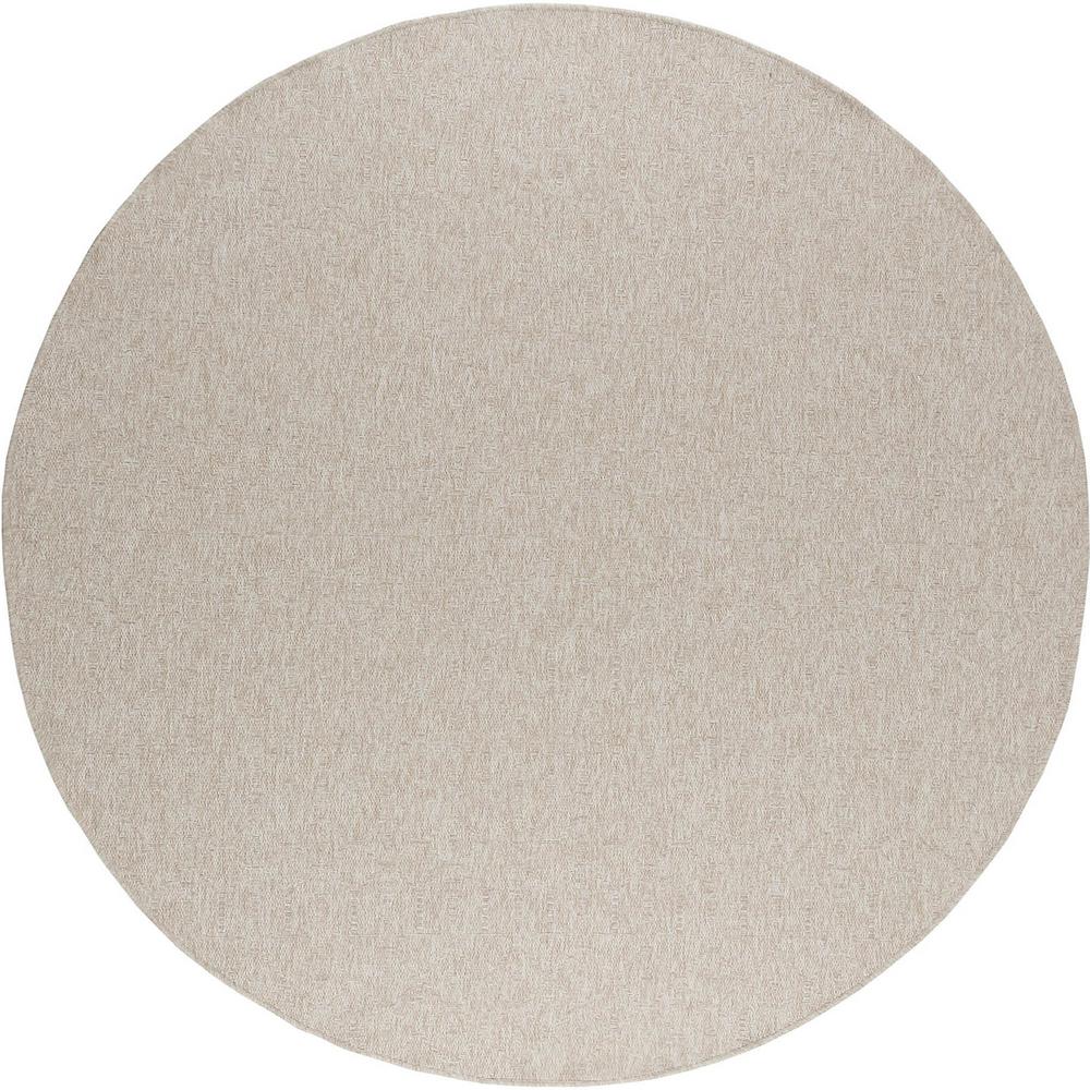 Tayse Rugs Serenity Cream 7 Ft 8 In Modern Round Area Rug