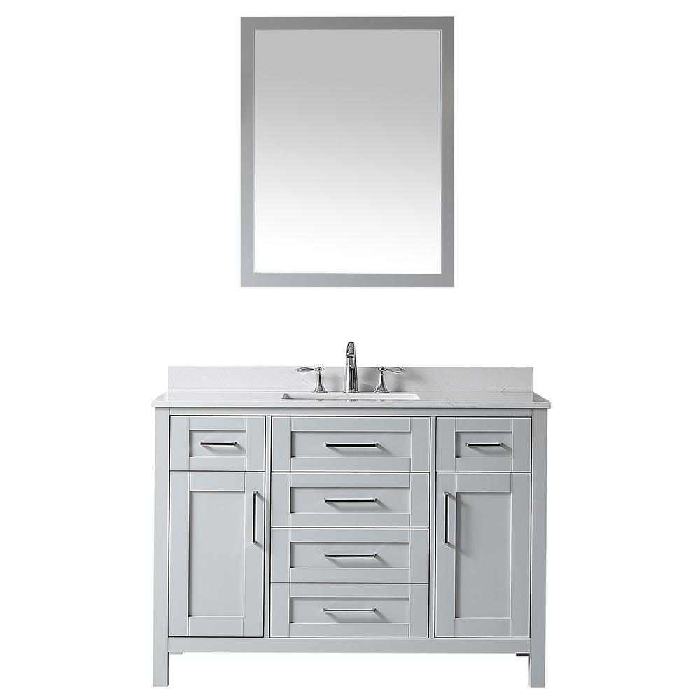 OVE Decors OVE Tahoe 48 in. W x 21 in. D Vanity in Dove Grey with