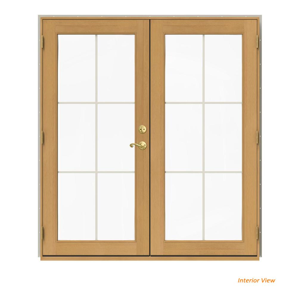 Jeld Wen 72 In X 80 W 2500 Desert Sand Clad Wood Right Hand 6 W 2500 Desert Sand Clad