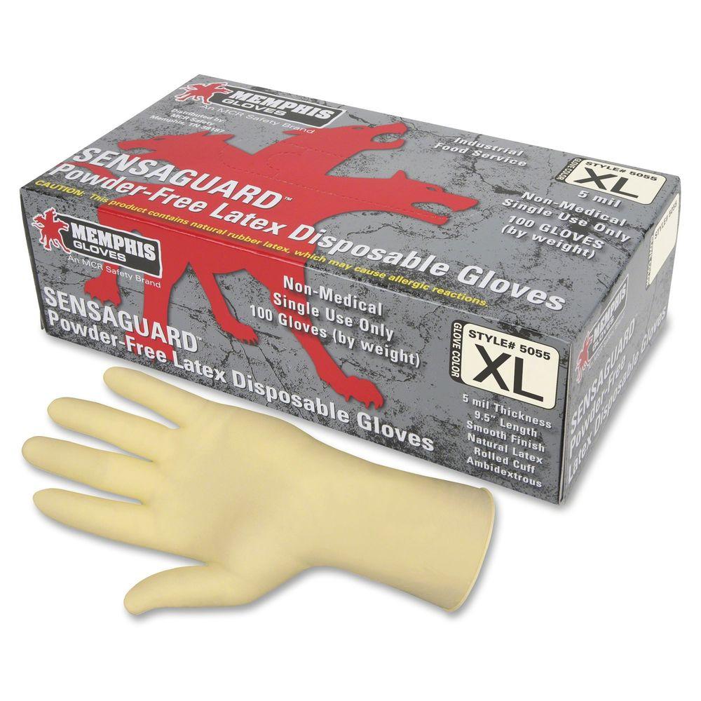 MCR Safety Latex Polymer Disposable Gloves-MCSMPG5060XL - The Home Depot