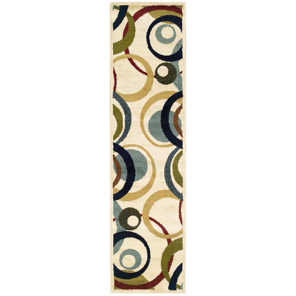 Evanston Saturn Ivory 2 ft. x 7 ft. Runner Rug288472 The Home Depot