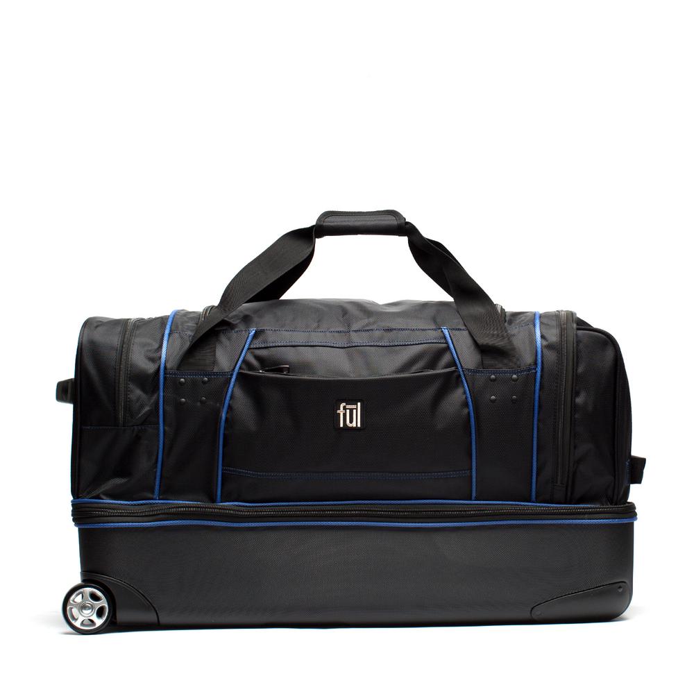 two compartment rolling duffel bag