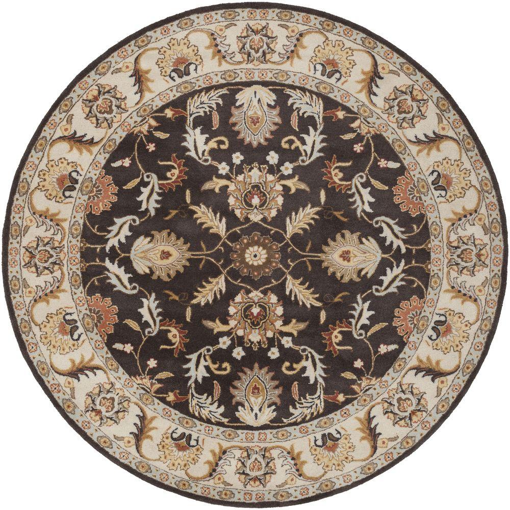 Artistic Weavers Chenni Mocha 9 ft. 9 in. x 9 ft. 9 in. Round Indoor ...