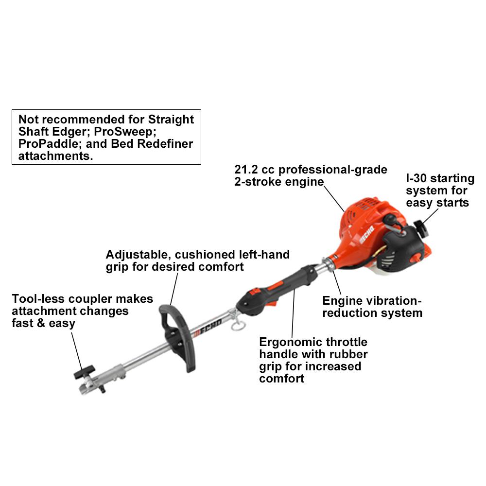 String Trimmers Home & Garden ECHO Trimmer Power Head Attachment 2 ...