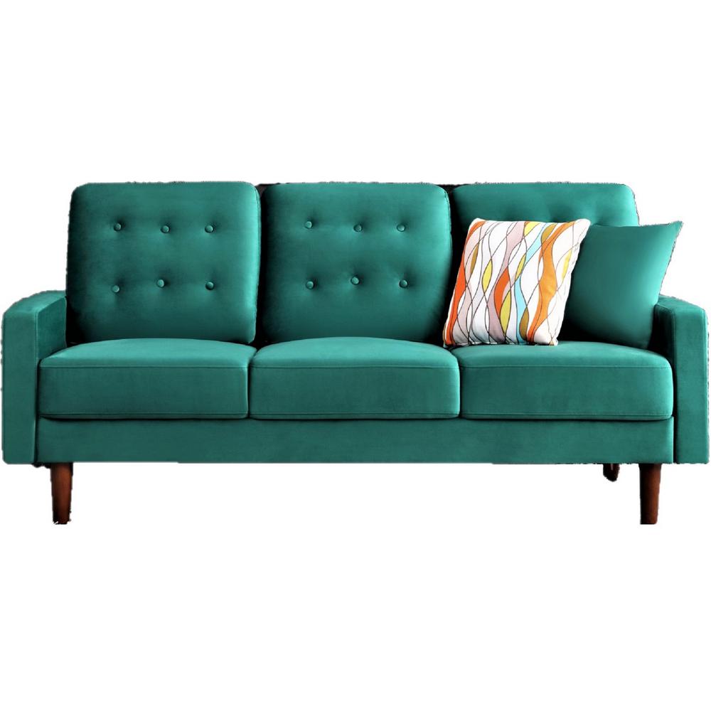 Us Pride Furniture Kelleher Tufted Velvet Fabric Sofa Green S5475 Us Pride Furniture Kelleher Tufted