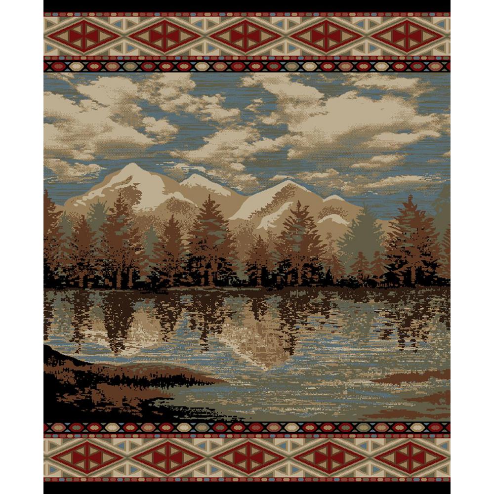 Mayberry Rug American Destination MultiColor Sugar Mountain Rustic 2