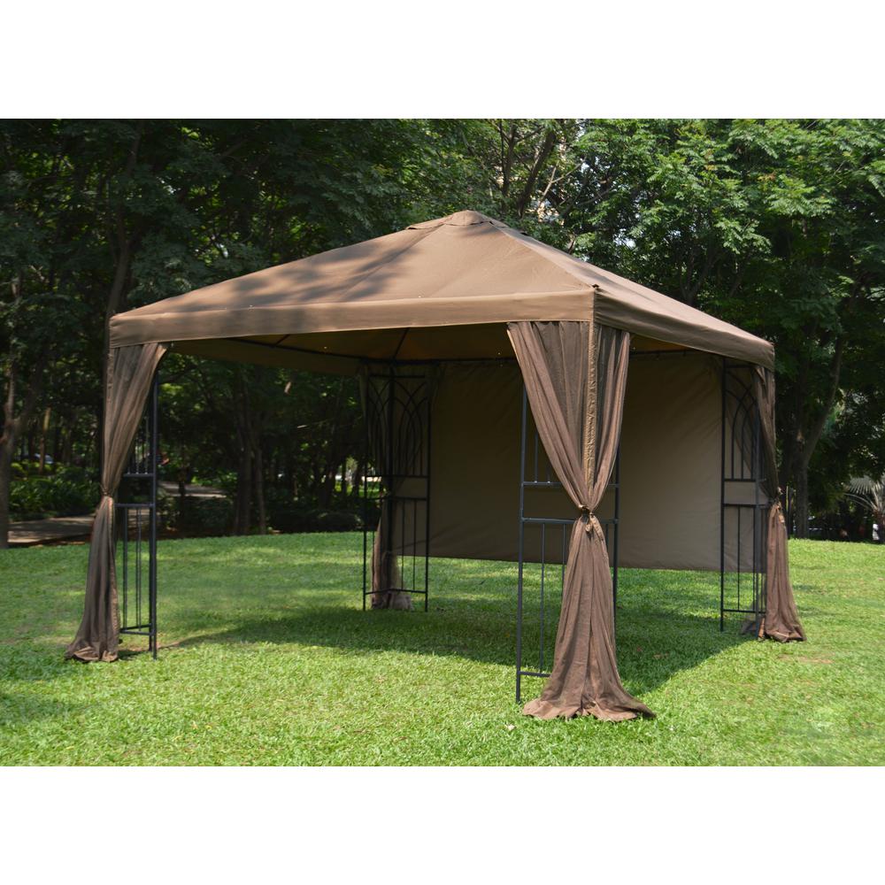10x10 Gazebos Shade Structures The Home Depot