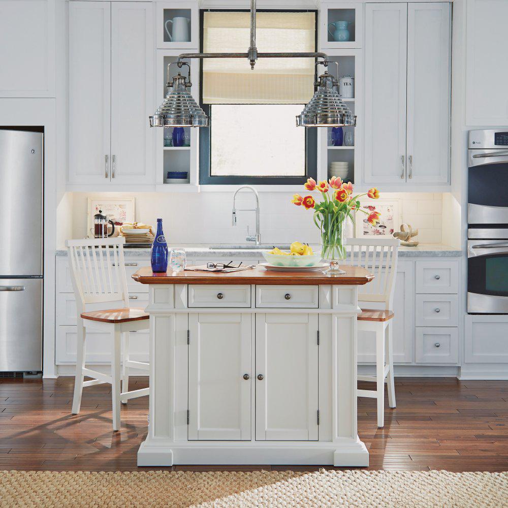 Homestyles Americana White Kitchen Island With Seating 5002 948 The Home Depot,Best 3 In 1 Apple Charging Station Reddit