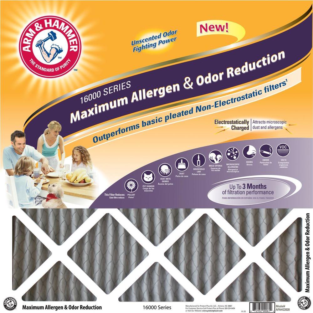 UPC 872932000553 product image for Arm & Hammer 14 x 24 x 1 Maximum Allergen and Odor Reduction FPR 7 Air Filter (4 | upcitemdb.com