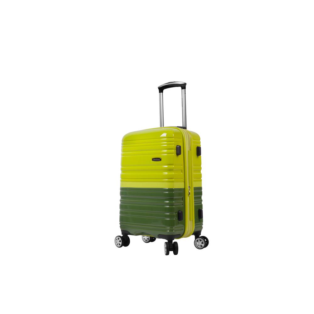 green carry on suitcase