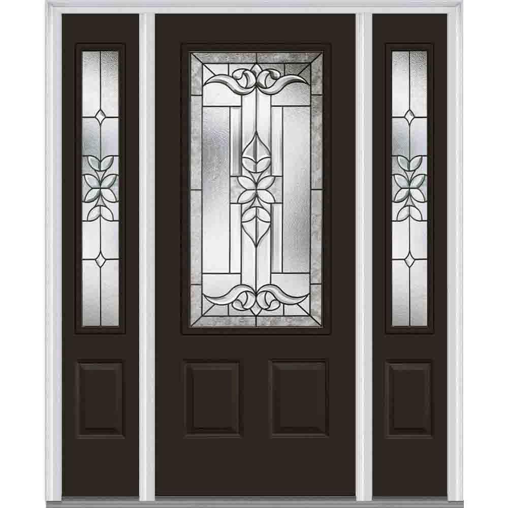 Single door with Sidelites - Steel Doors    - Front Doors 