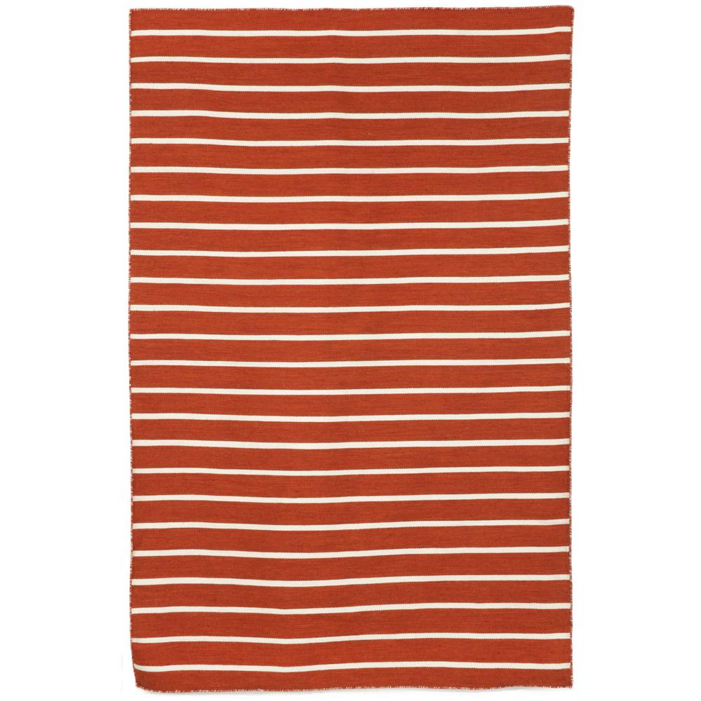 Tasso Bantam Stripe Paprika 8 Ft X 12 Rectangle Indoor Outdoor Tasso Bantam Stripe Paprika 8 Ft X 12 Rectangle Indoor Outdoor Area