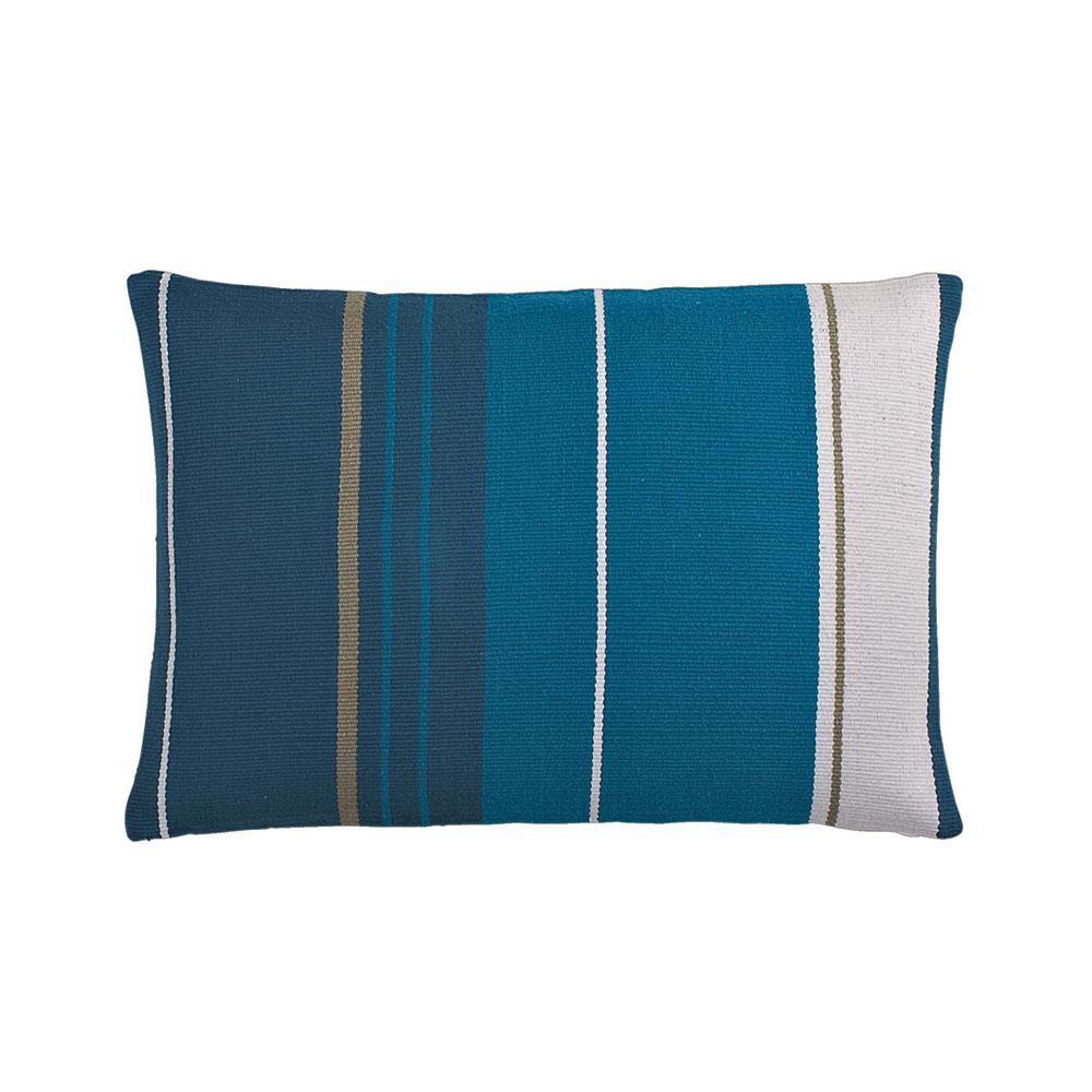 Cstudio Home 16 in. x 24 in. Teal Striped Pillow Cover4002516X24TEAL