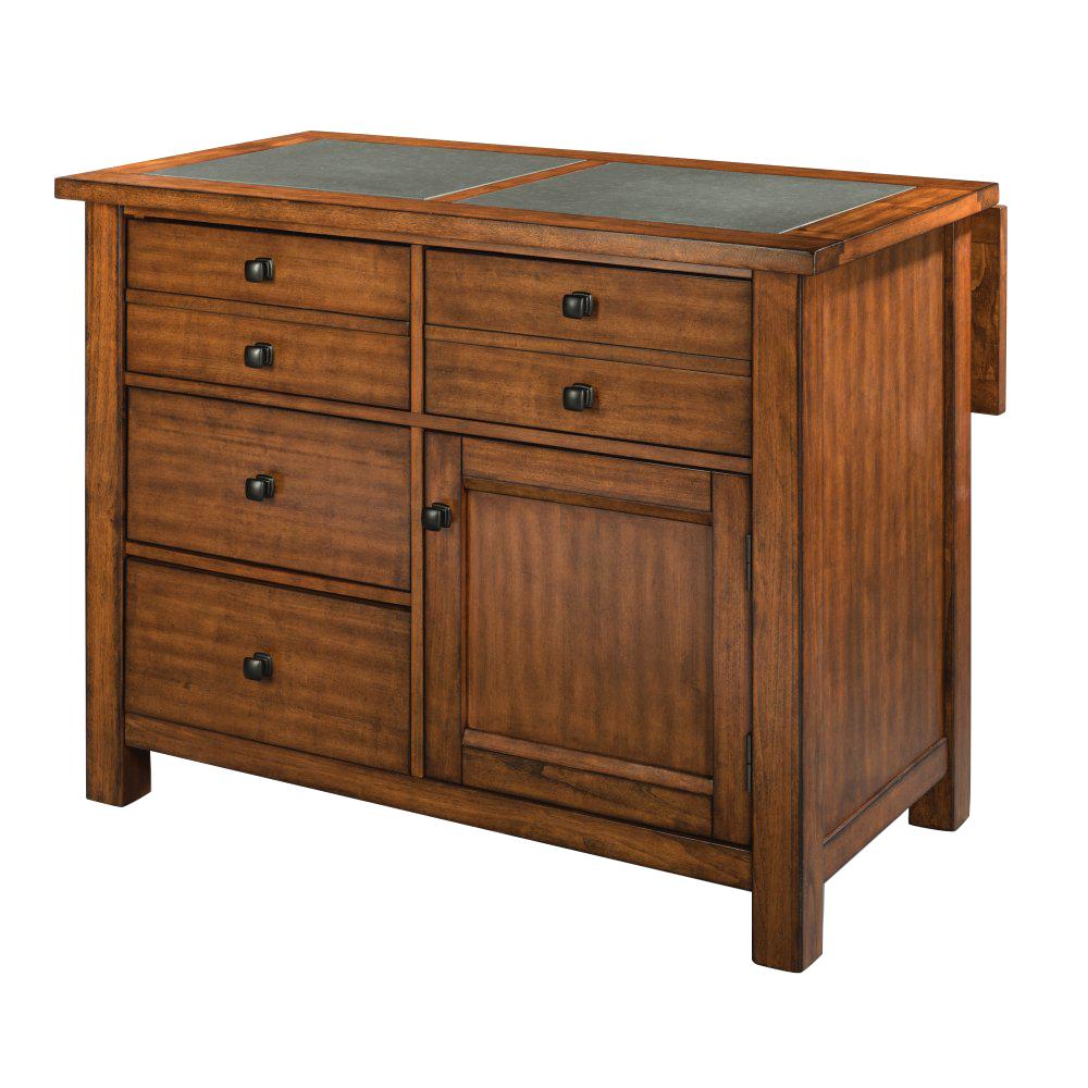 Home Styles Tahoe Aged Maple Kitchen Island With Granite Top 5412