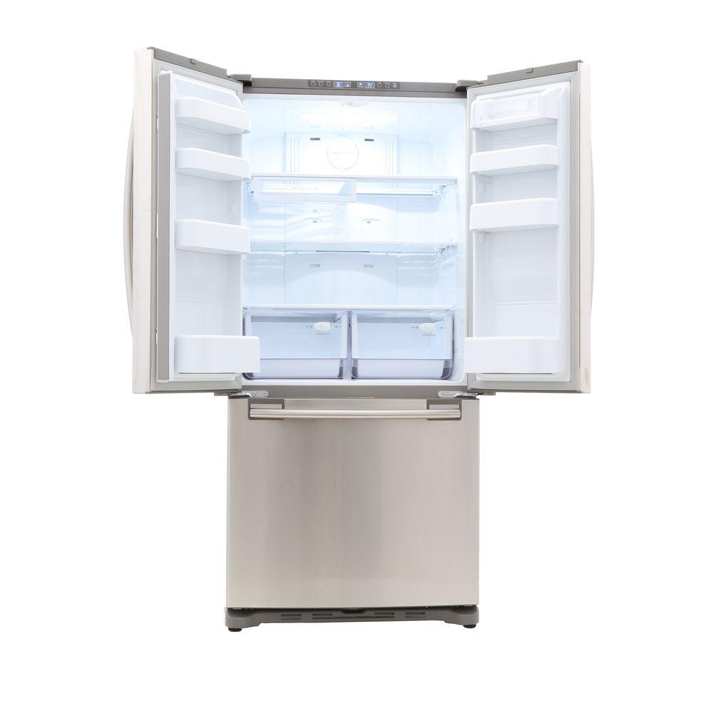 Samsung 33 In W 17 5 Cu Ft French Door Refrigerator In Stainless Steel And Counter Depth