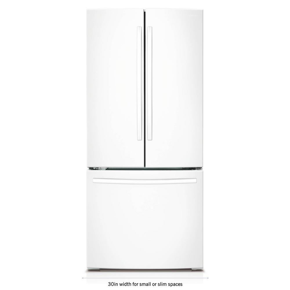 Samsung RF220NCTAWW 21.6 Cu. Ft. White French Door Refrigerator Energy Star