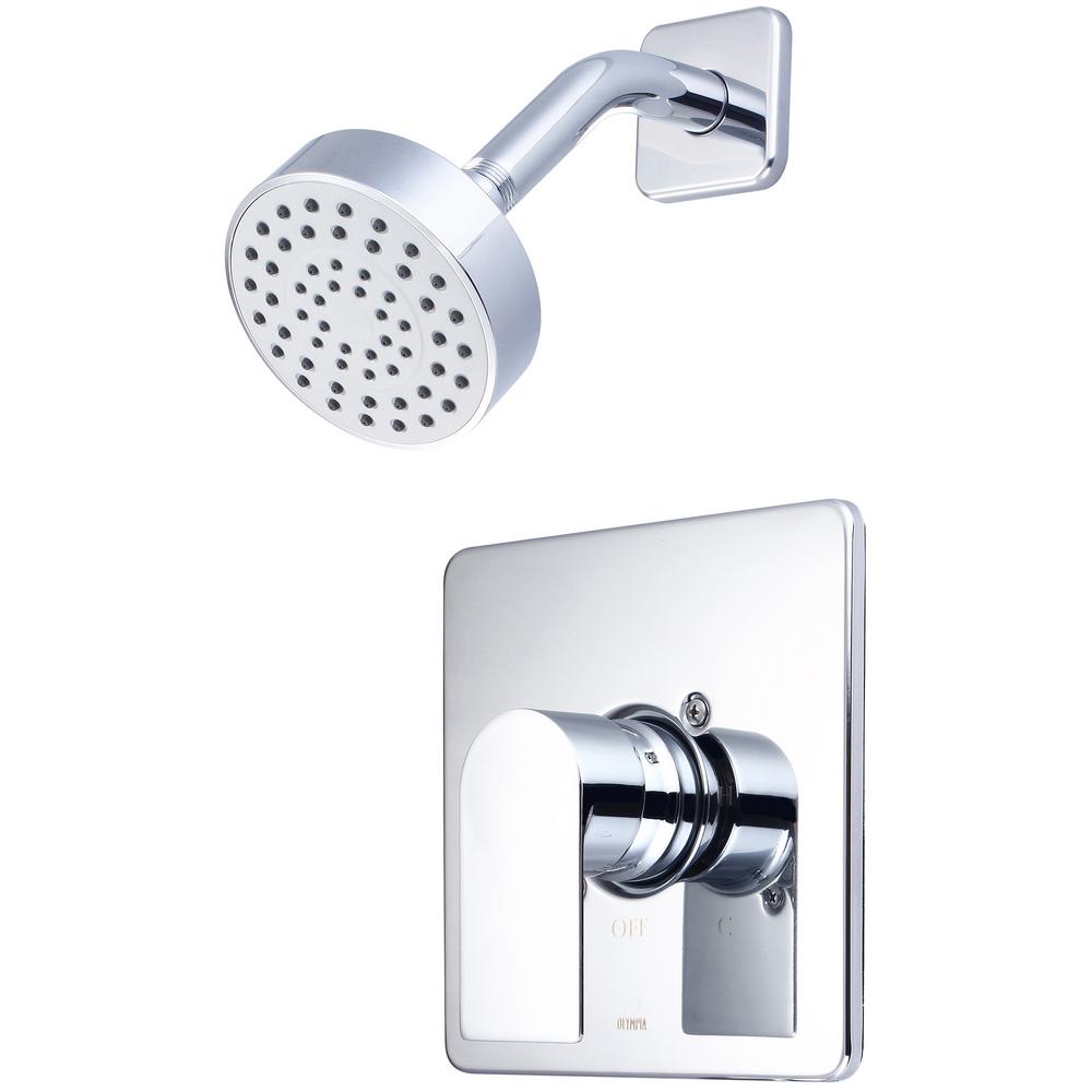 Olympia Faucets i4 1Handle Wall Mount Tub and Shower Faucet Trim Kit in Polished Chrome (Valve
