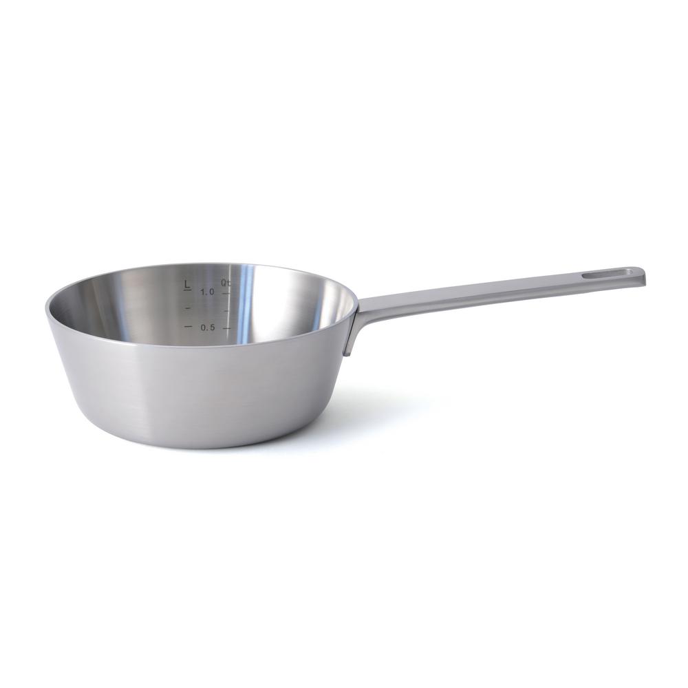 berghoff ron 5 ply stainless steel 7 in.covered sauce pa