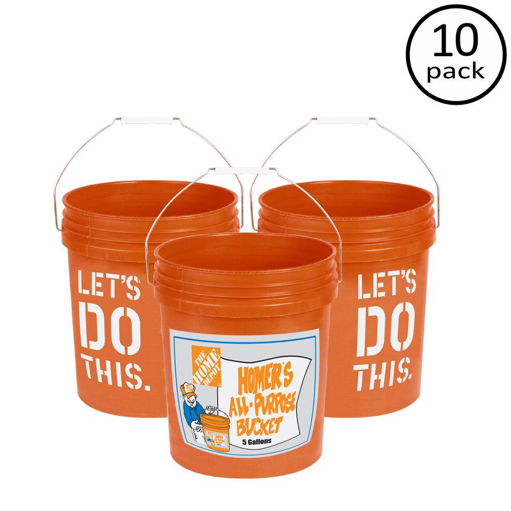 The Home Depot 5 Gal Homer Bucket 10 Pack 05glhd2 The Home Depot 5 Gal Homer Bucket 10 Pack