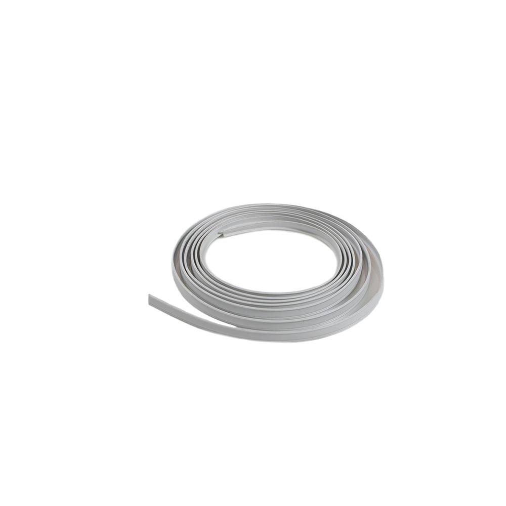 Schluter Systems Designbase-SLZ-E Grey 21/64 in. x 1 in. PVC Sealing Lip for Brushed Stainless Steel Edge Trim