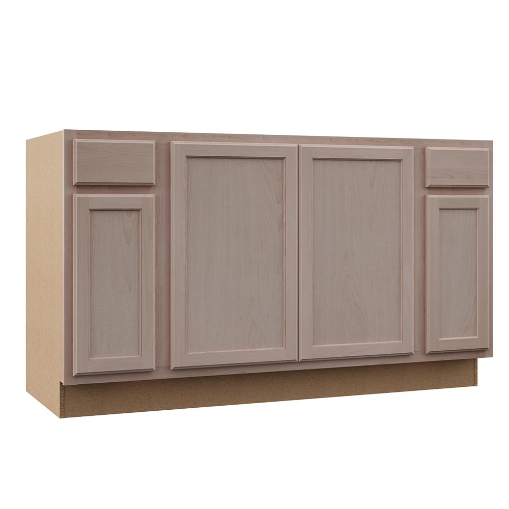 Hampton Bay Unfinished Beech, How To Replace A Kitchen Sink Cabinet Bottom