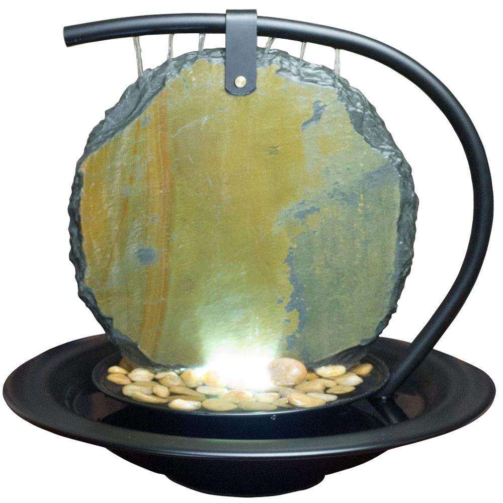 Bluworld Of Water Wonders 15 In Black Slate Zen Moonshadow Bluworld Of Water Wonders 15 In Black Slate Zen Moonshadow Fountain Wwmsb The Home Depot