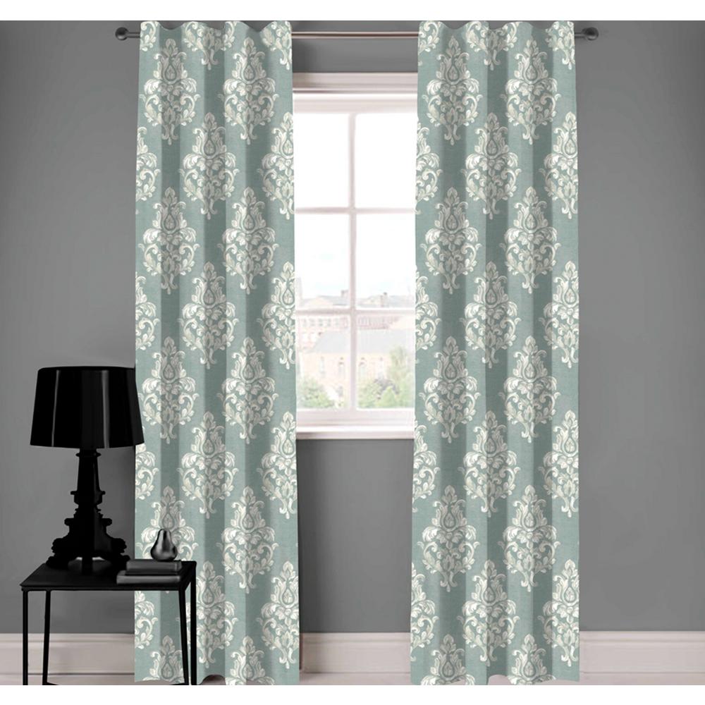 A1 Home Collections 50 In W X 108 L Designer Organic Cotton W X 108 In L Designer Organic Cotton Damask