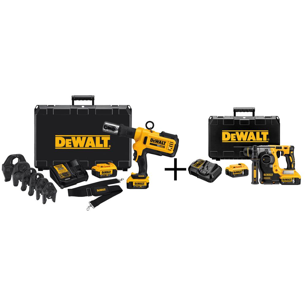 Dewalt 20-Volt MAX Lithium-Ion Cordless Copper Pipe Crimper Kit w/ (2) Batteries... by DEWALT