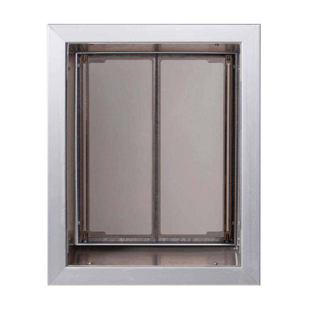 PlexiDor Performance Pet Doors 113/4 in. x 16 in. Wall Mount Silver