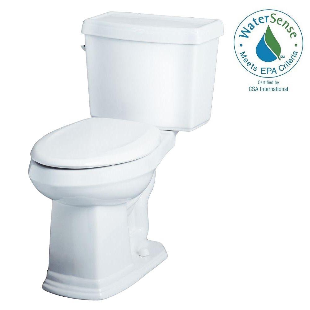 Gerber Allerton 2Piece High Efficiency Elongated ErgoHeight Toilet in