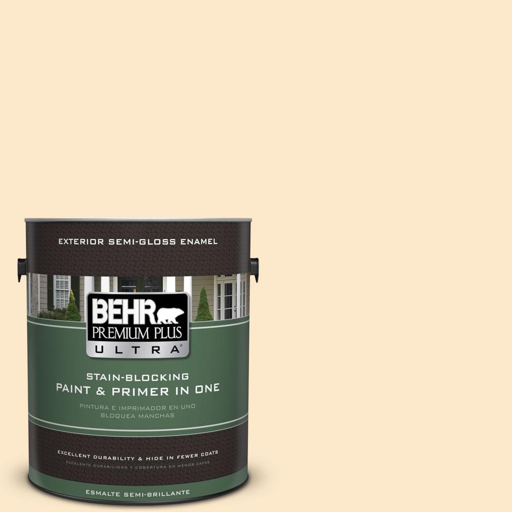 BEHR Premium Plus Ultra 1-gal. #YL-W2 Spanish Lace Semi-Gloss ... BEHR Premium Plus Ultra 1-gal. #YL-W2 Spanish Lace Semi-Gloss ...