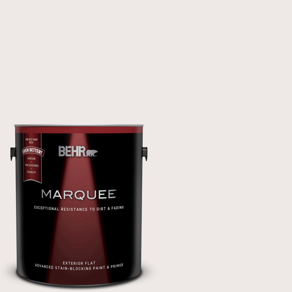 BEHR MARQUEE 1 gal. 750A1 Chalk color Flat Exterior Paint and Primer