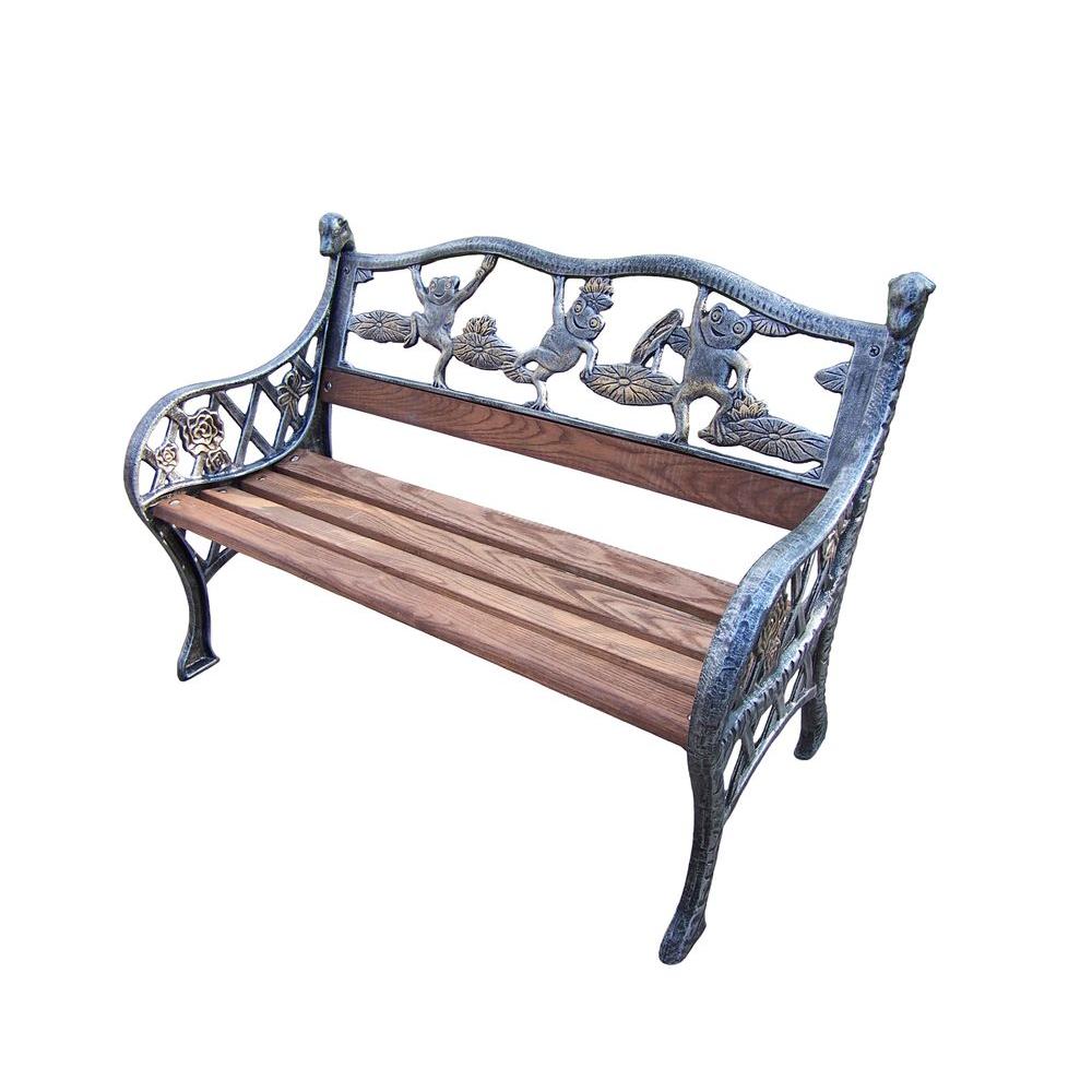 Oakland Living Frog Kiddy Patio Bench 6009 Ap The Home Depot