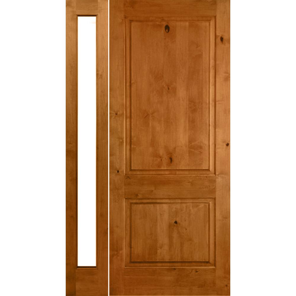 Krosswood Doors 44 in. x 80 in. Rustic Unfinished Knotty ...