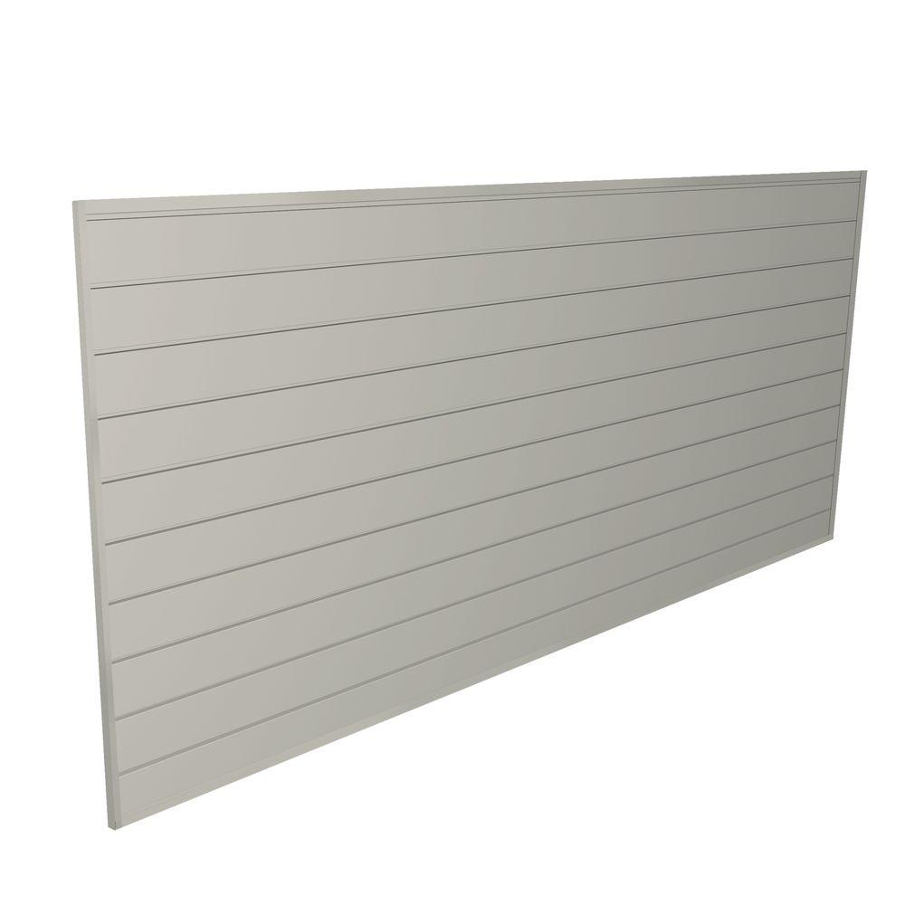 Proslat 32 Sq Ft Sandstone Heavy Duty Slat Wall Panel Kit 88109 The   Proslat Slatwall Panels Accessories 88109 64 1000 