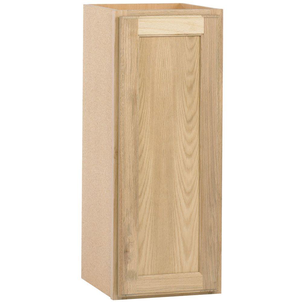 Assembled 12x30x12 In Wall Kitchen Cabinet In Unfinished Oak