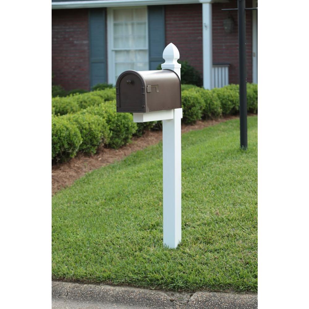 Post-Mount Mailbox Gibraltar Mailboxes Northpointe Large Capacity Galvanized Steel Venetian Bronze NM16NV01 Postmaster NM160V01