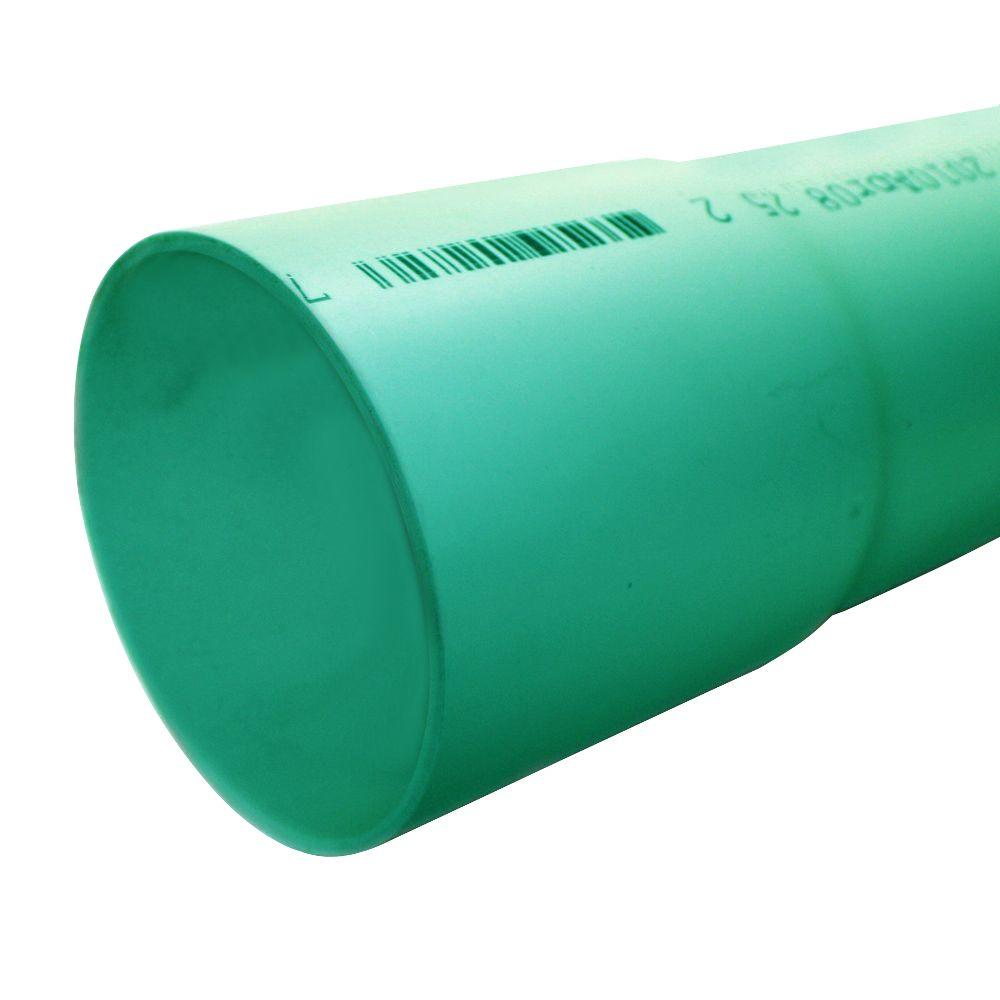 JM eagle 4 in. x 10 ft. Foamcore PVC Schedule 40 DWV PlainEnd Pipe