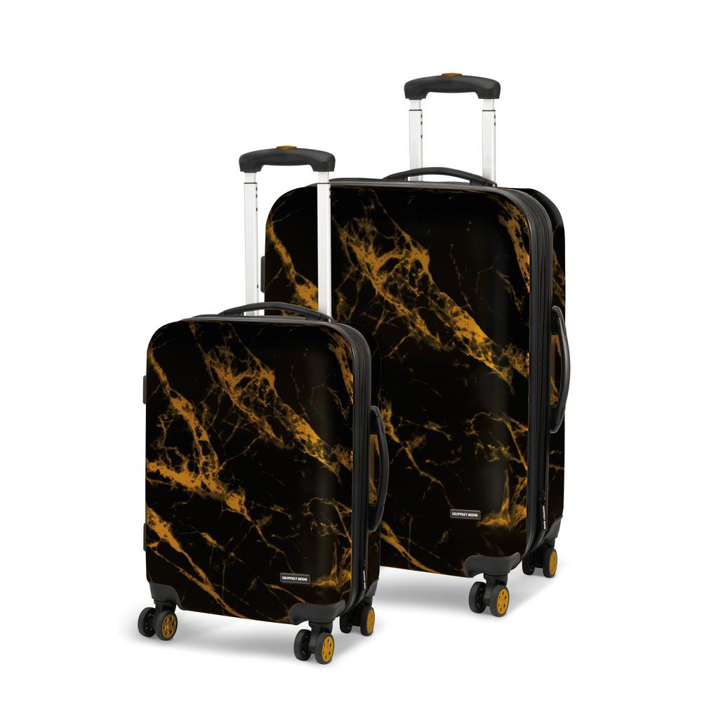 black gold suitcase