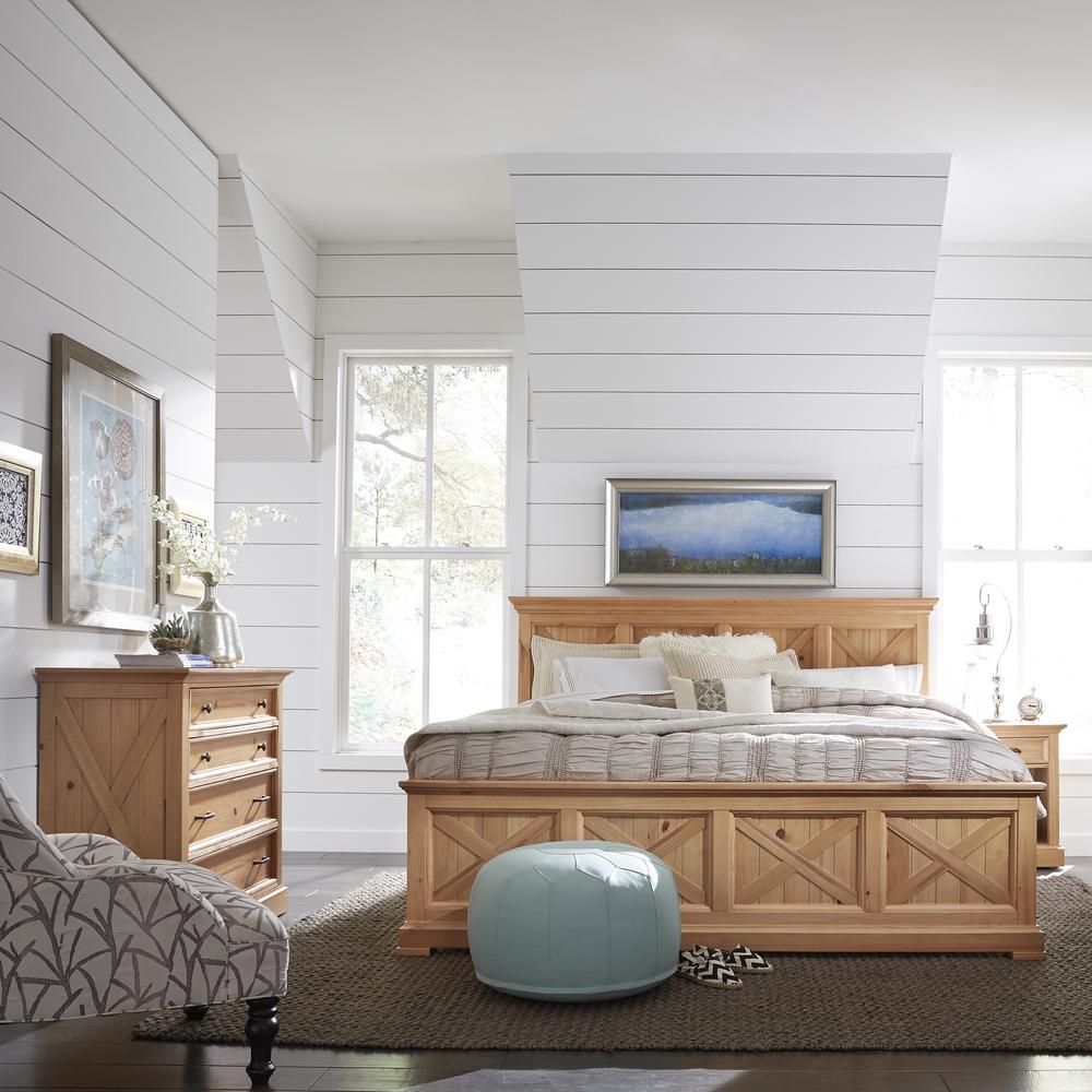 Home Styles Country Lodge Pine King Bed5524600 The Home Depot