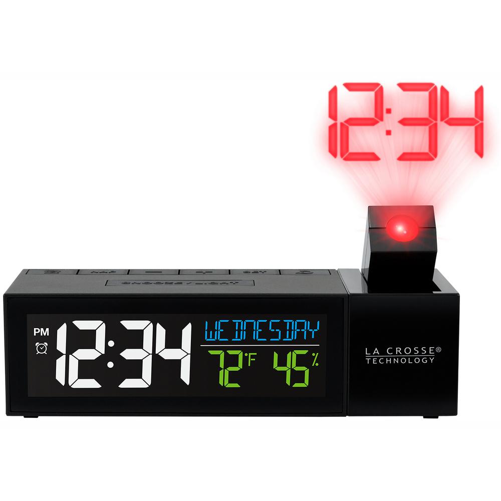 La Crosse Technology Pop Up Bar Projection Alarm Clock With Usb