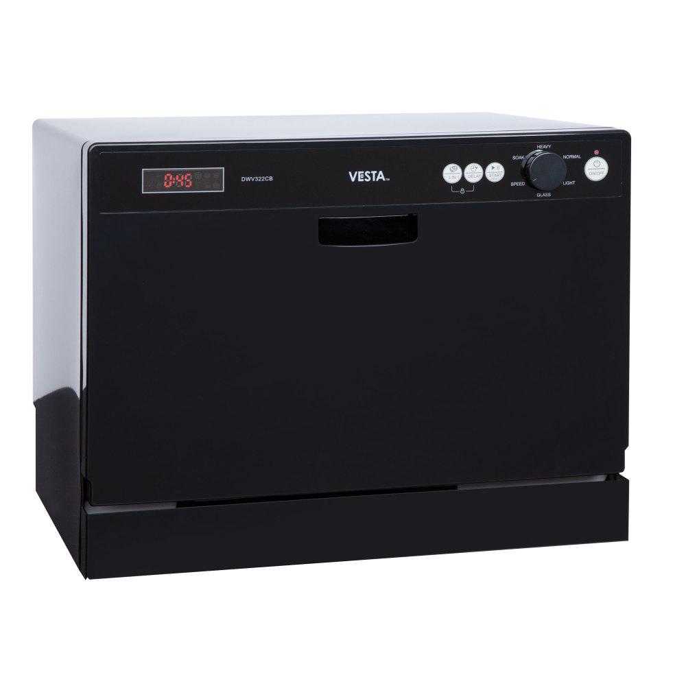 Vesta Space Saving Countertop Dishwasher Dwv322cb The Home Depot