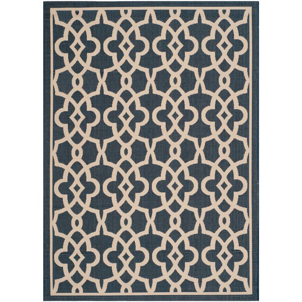 Navy Area Rug 5x7 Ideas Safavieh Courtyard Navy Beige 4 Ft X 5 7 In Indoor Outdoor