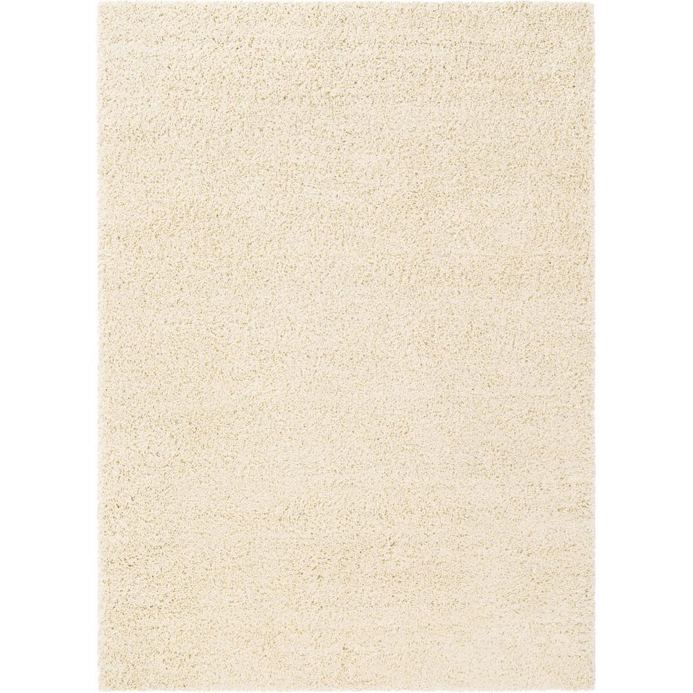 Well Woven Madison Plain Vanilla 5 Ft X 7 Modern Solid Area Rug