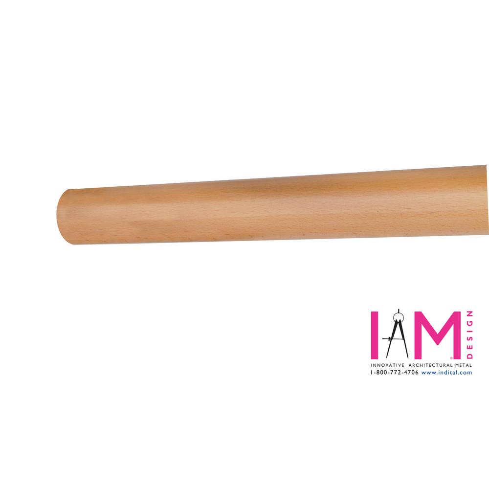 IAM Design Wood Inox 2 ft. Beech Wood HandrailE690/61 The Home Depot