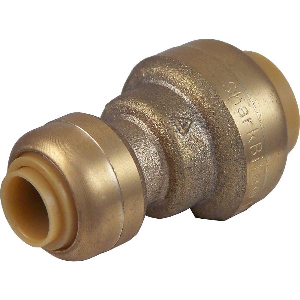 SharkBite 1 2 In X 1 4 In 3 8 In O D Brass Push to Connect 