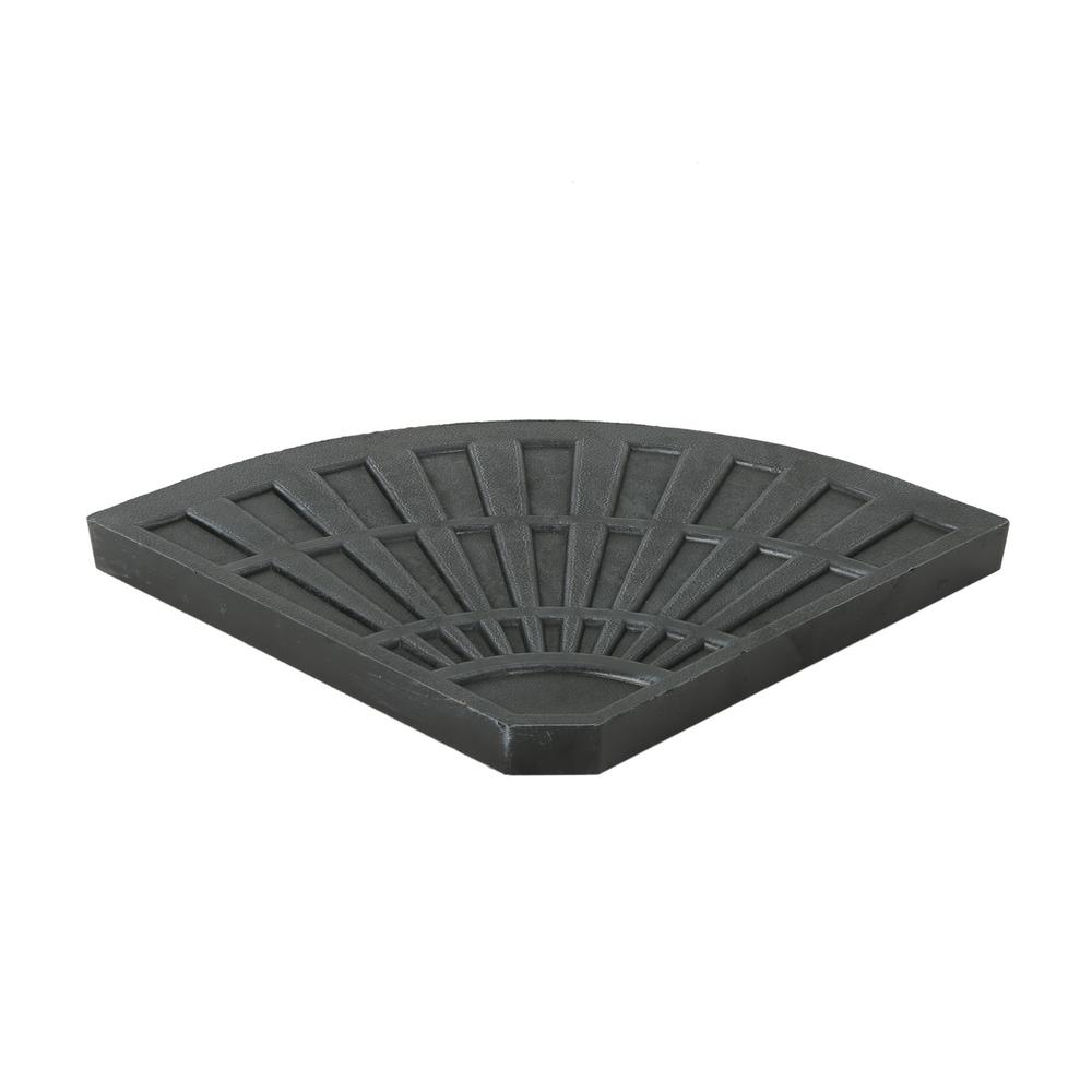 Noble House Isla 30 12 Lbs Resin Patio Umbrella Base In Brushed