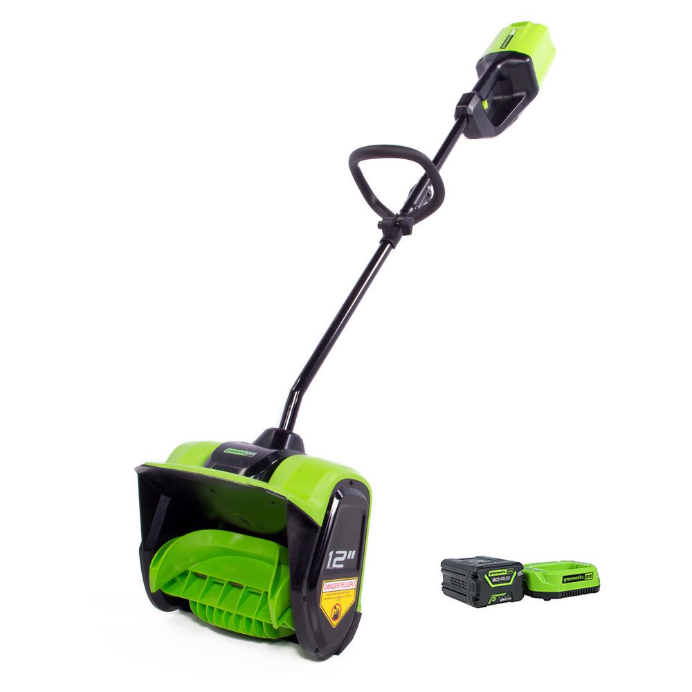 Greenworks PRO 20 in. 60Volt SingleStage Electric Cordless Snow